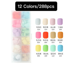 12 colors/Set Press On Nails 24pcs/color HZ04