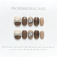 10pcs/Set Press On Nails CDJ542-98