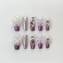 10pcs/Set Press On Nails CDJ0116-9