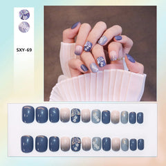 24pcs/Set Press On Nails SXK-69 (Glue type)