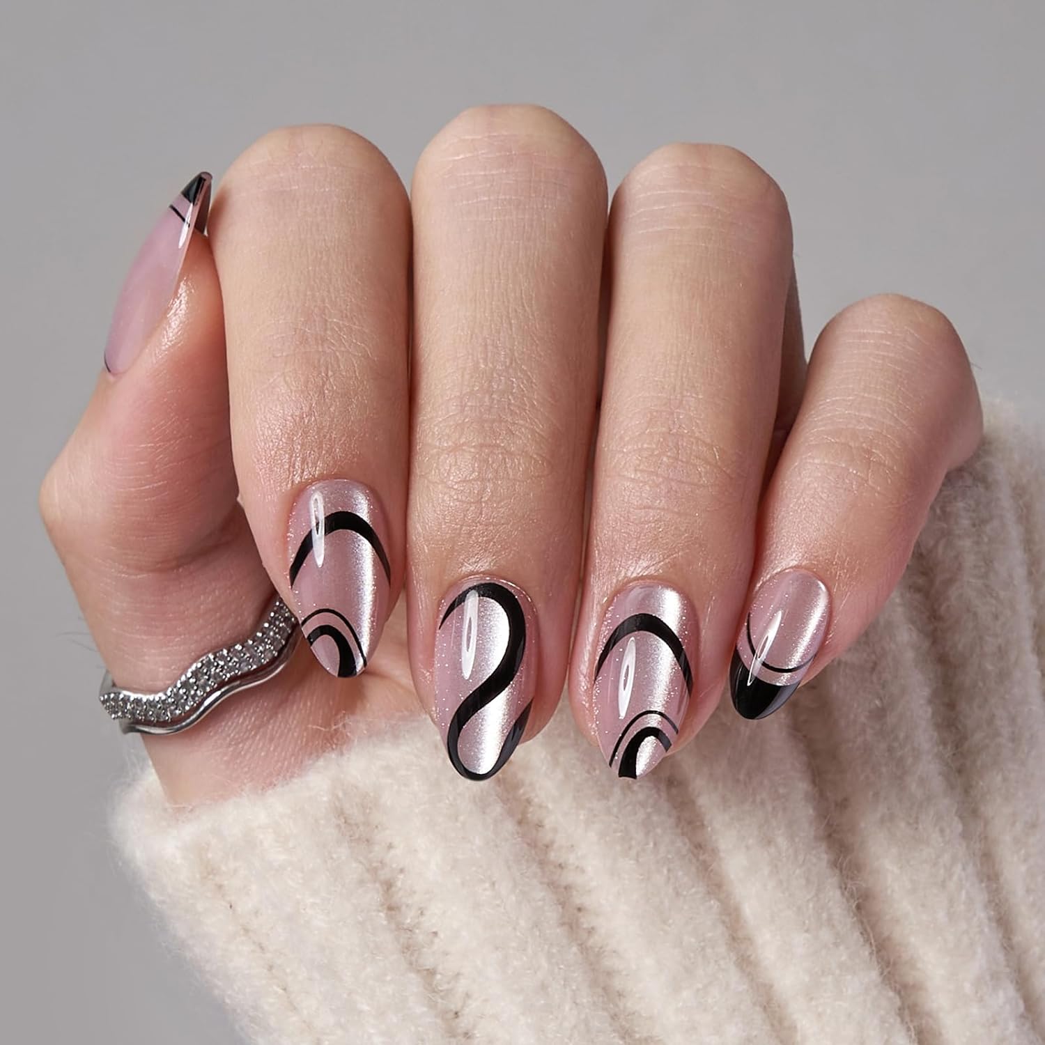 24pcs/Set Press On Nails XNMY121
