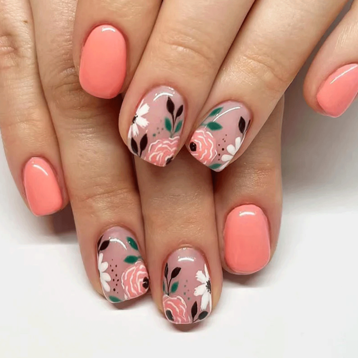 30pcs-15 Sizes Press On Nails W856