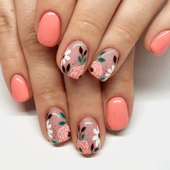 30pcs-15 Sizes Press On Nails W856