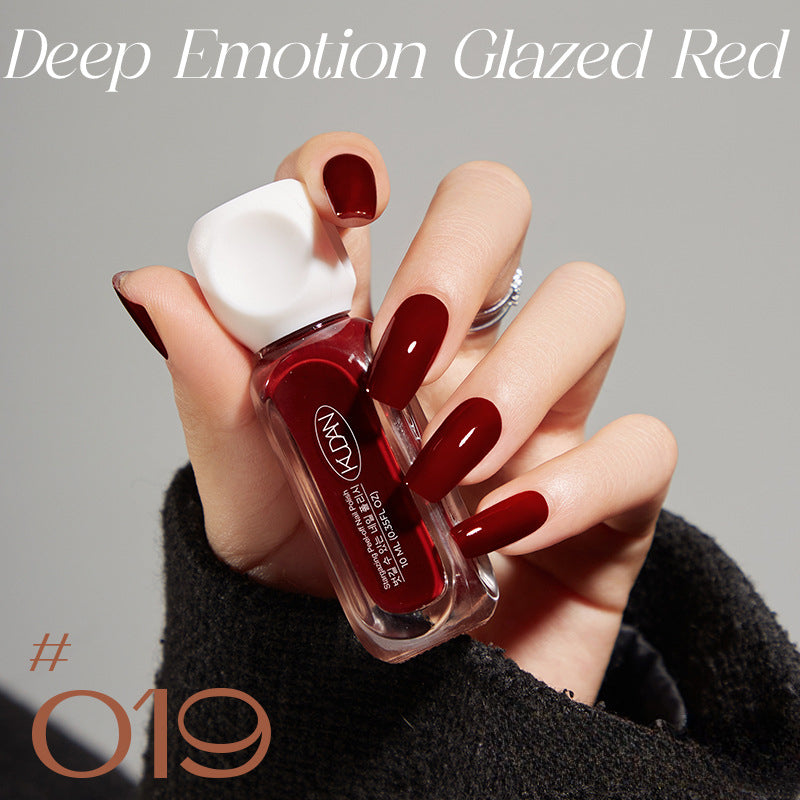10ml Solid-Color Water-Based Nail Polish – Fast-Drying & Peelable Formula