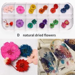 Dried Flowers for Nail Art & Resin Craft DIY  Decorations - Perfect for Manicures, Pedicures, and Crafting