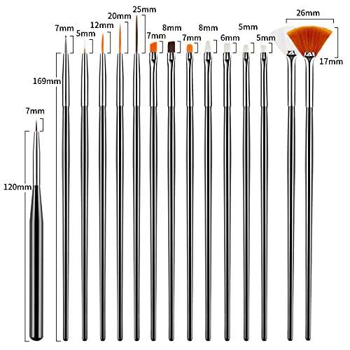 Nail Art Brushes Set Nail Dotting Tools