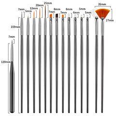 Nail Art Brushes Set Nail Dotting Tools