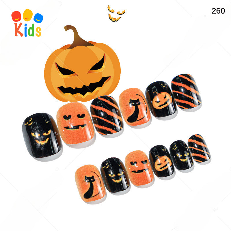 Mini press on nails for kids 24Pcs-12Size FNT-26-2