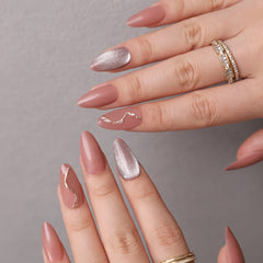 24pcs/Set Press On Nails XNMY131