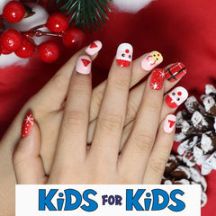 Mini Press On Nails For Kids 24 Pcs