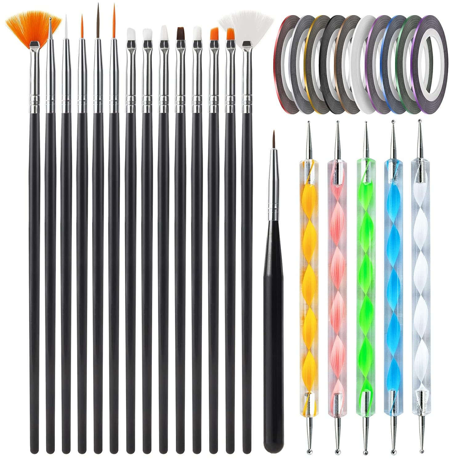 Nail Art Brushes Set Nail Dotting Tools