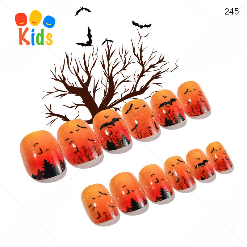 Mini press on nails for kids 24Pcs-12Size FNT-26-3