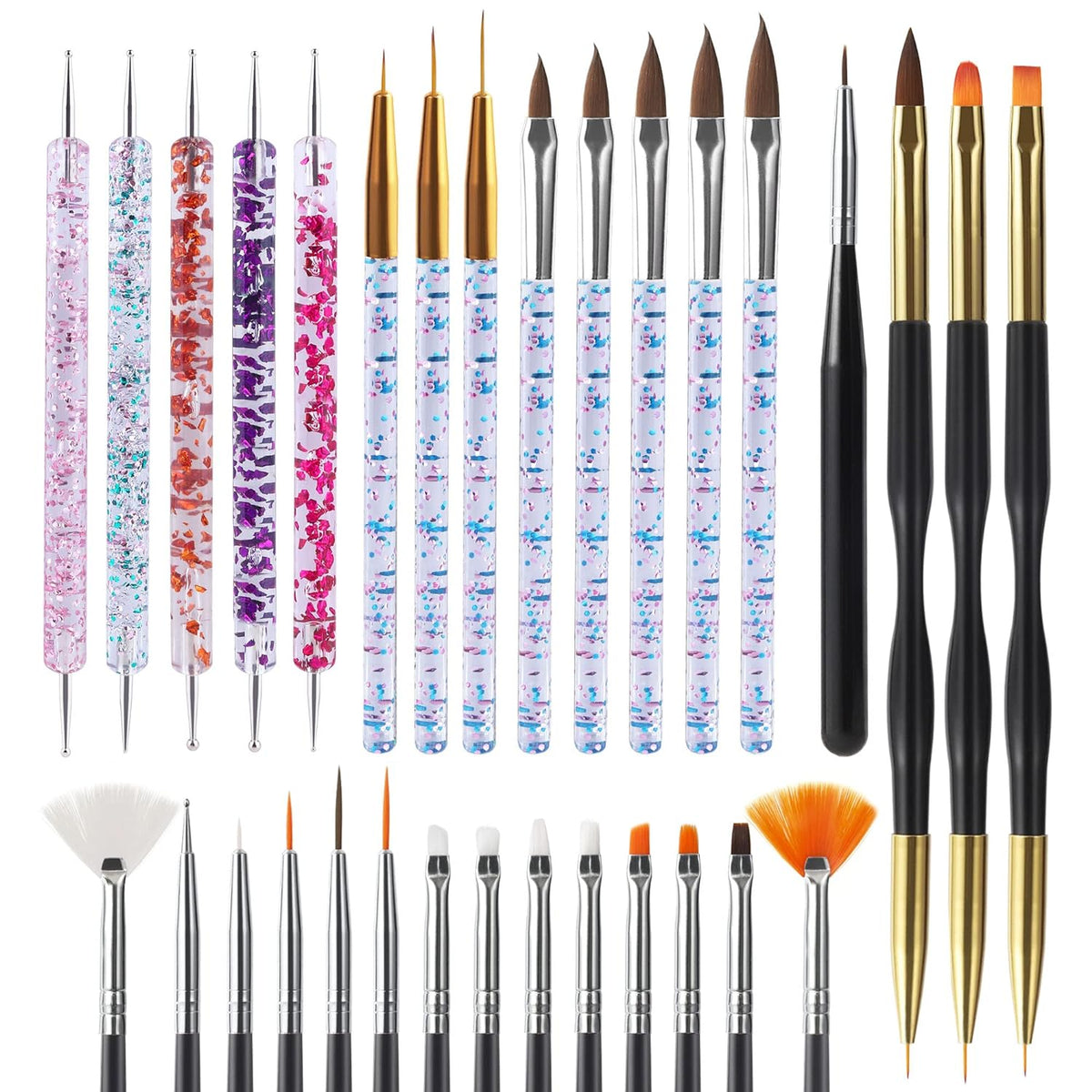 Nail Art Brushes Set Nail Dotting Tools