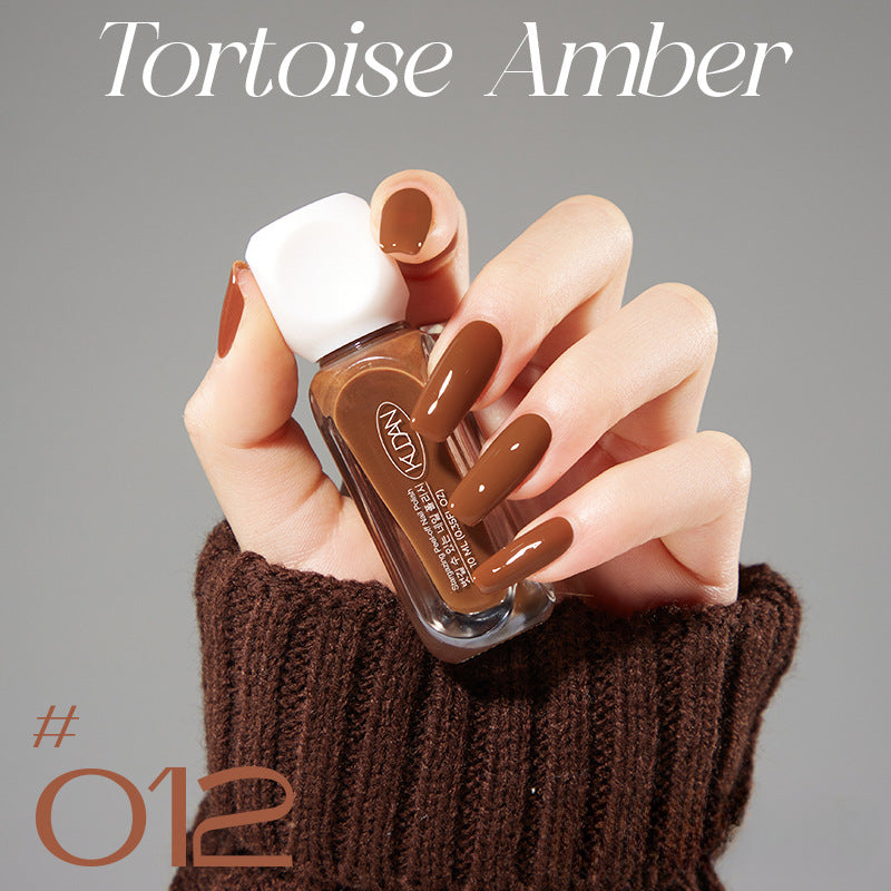 10ml Solid-Color Water-Based Nail Polish – Fast-Drying & Peelable Formula