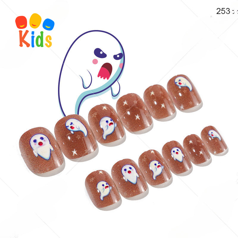 Mini press on nails for kids 24Pcs-12Size FNT-26-3