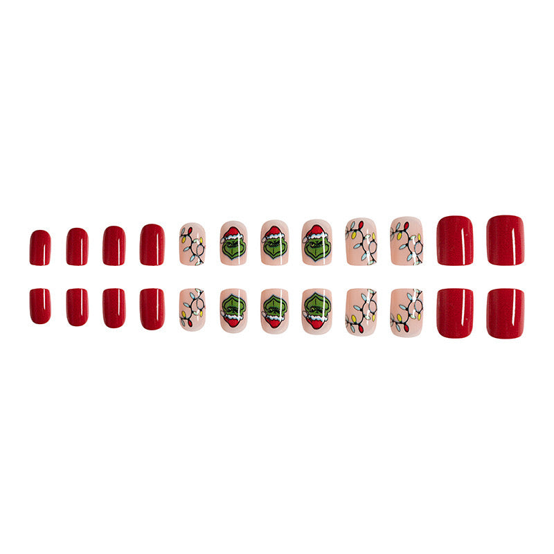 24pcs/Set Press On Nails Christmas C212