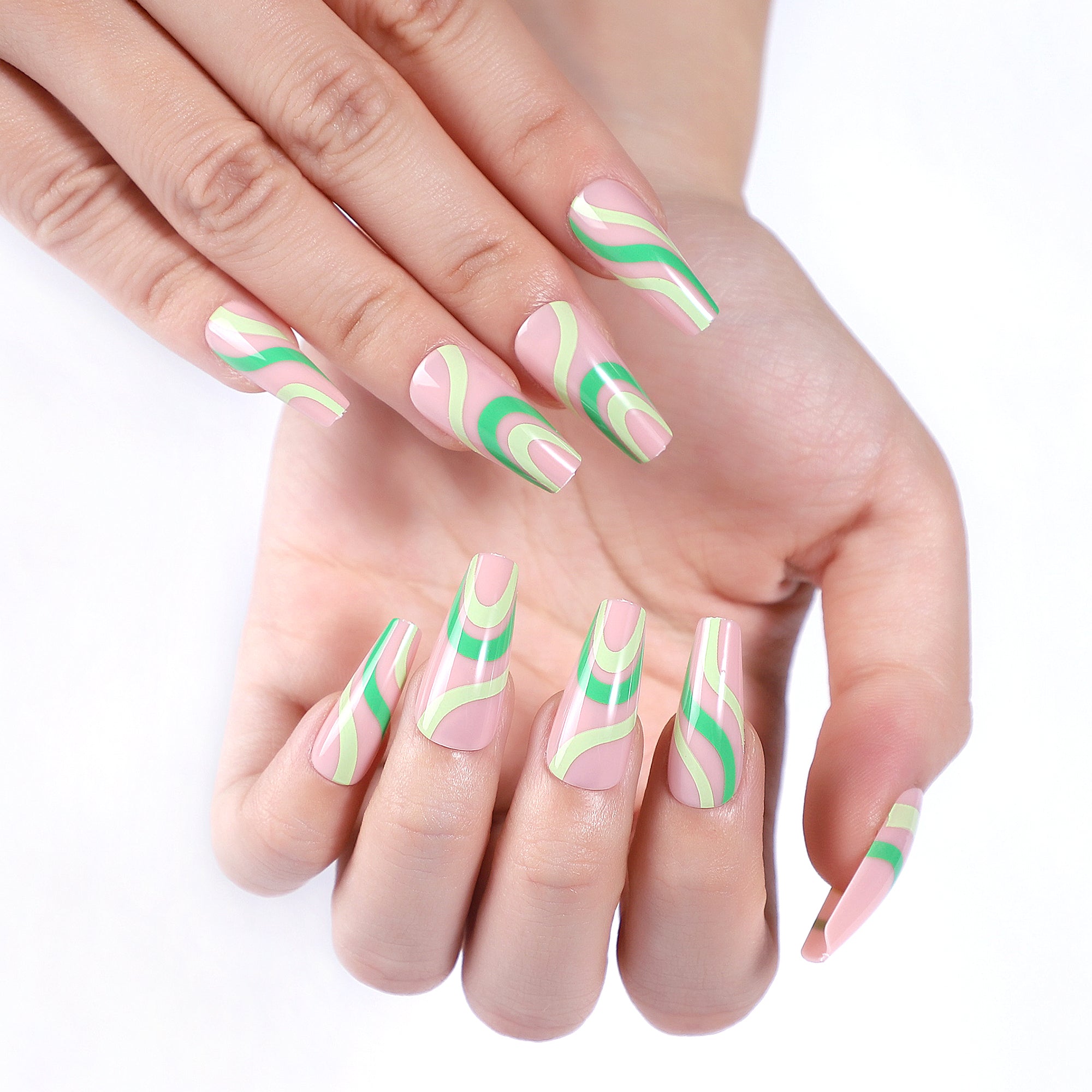 24pcs/Set Press On Nails XNPH1199