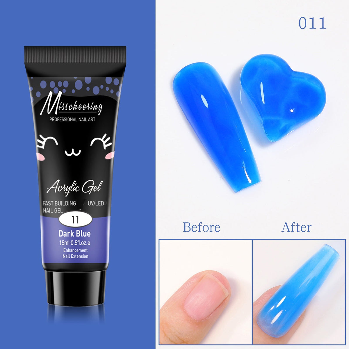 Nail Extension Gel fluorescent color  fluorescent-k