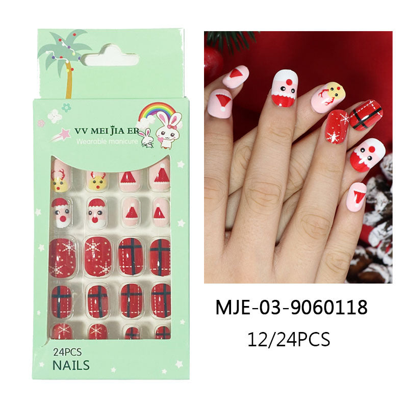 Mini Press On Nails For Kids 24 Pcs