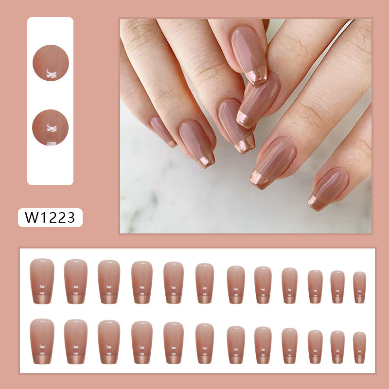 24pcs/Set Press On Nails W1223