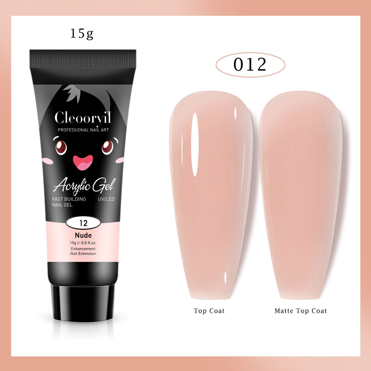 Nail extension gel pure color 15Ml-12