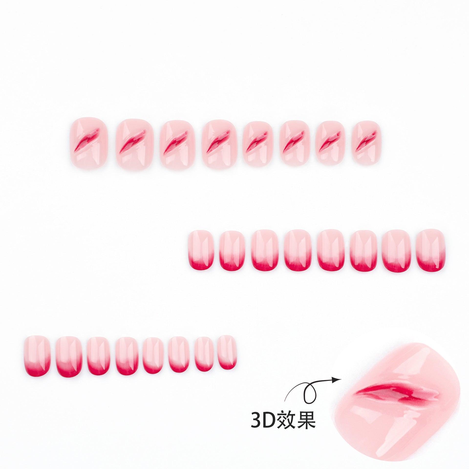 24pcs/Set Press On Nails JP3421
