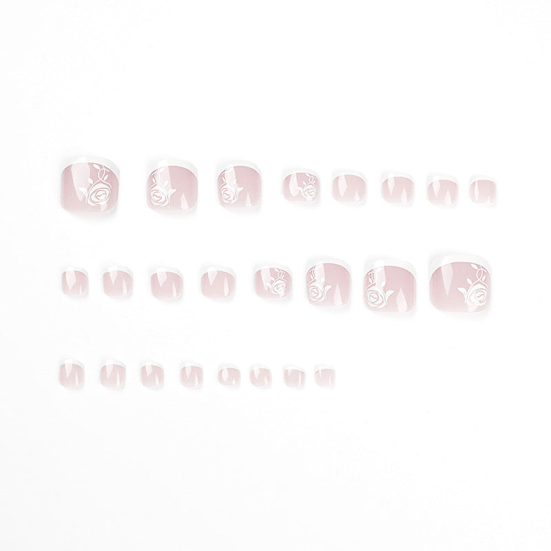 Press On Toe nails Set 24pcs/set JP1656
