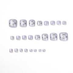 Press On Toe nails Set 24pcs/set JP1643