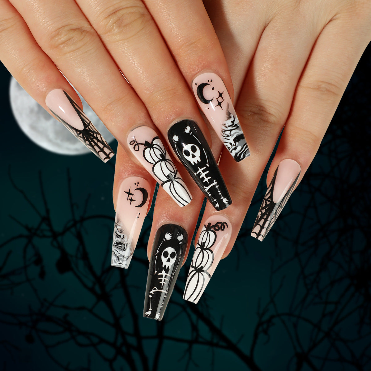 24pcs/Set Press On Nails JP2499