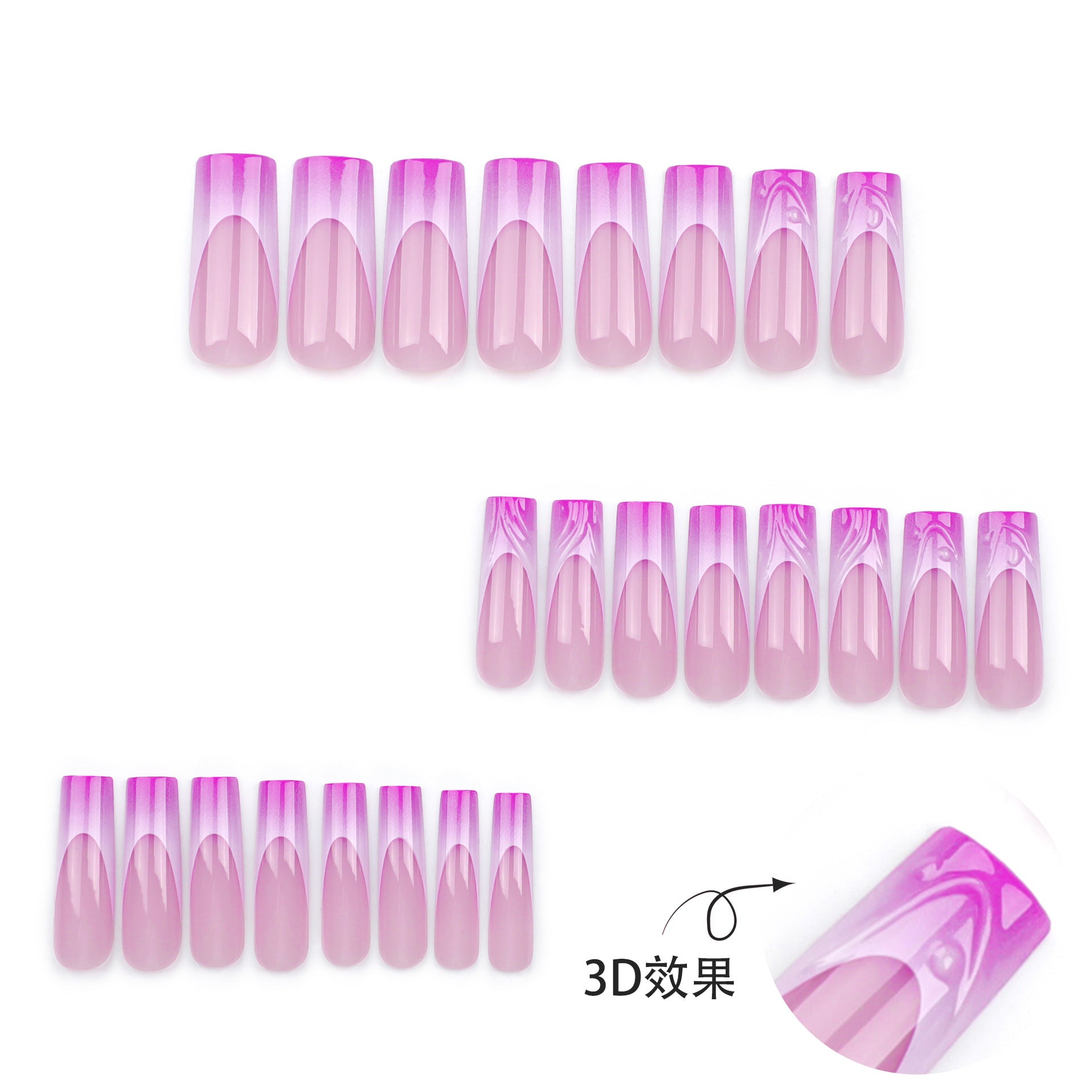 24pcs/Set Press On Nails JP3394