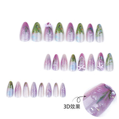 24pcs/Set Press On Nails JP3398