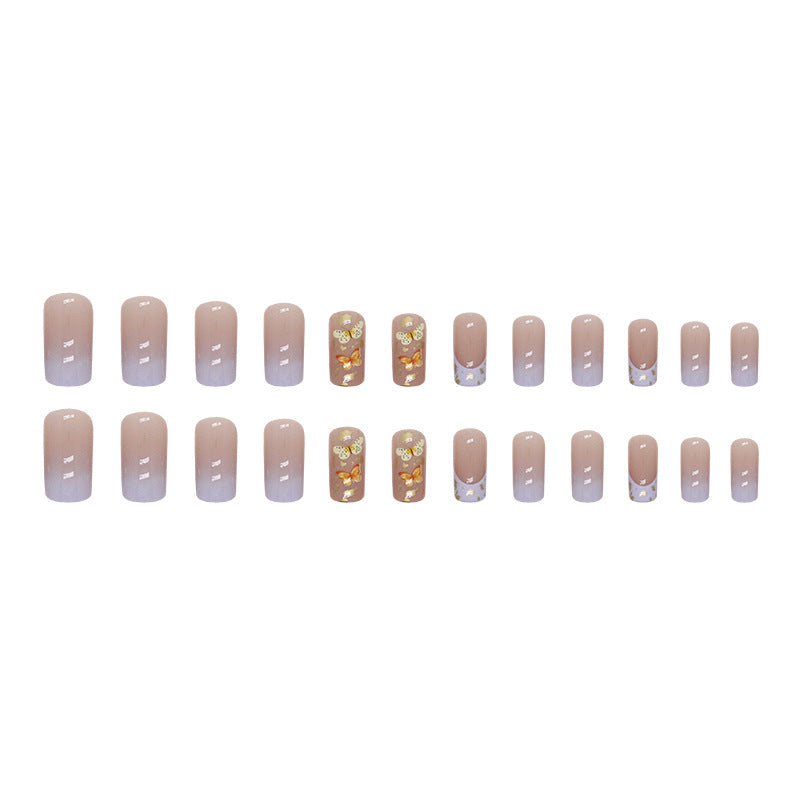 24pcs/Set Press On Nails W1327