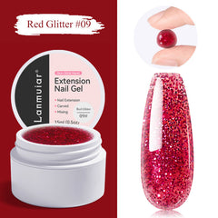 Nail art extension gel not stick to hands poly gel LM171-09