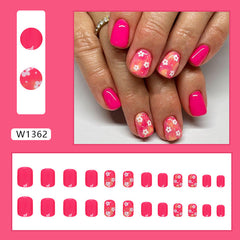 24pcs/Set Press On Nails W1362