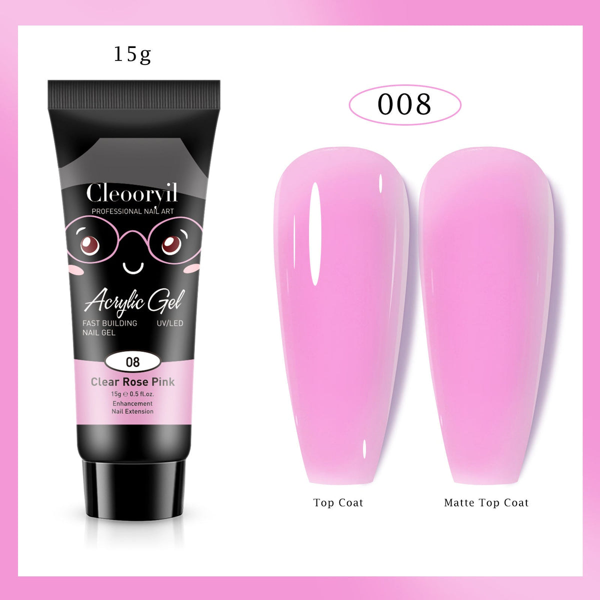 Nail extension gel pure color 15Ml-08