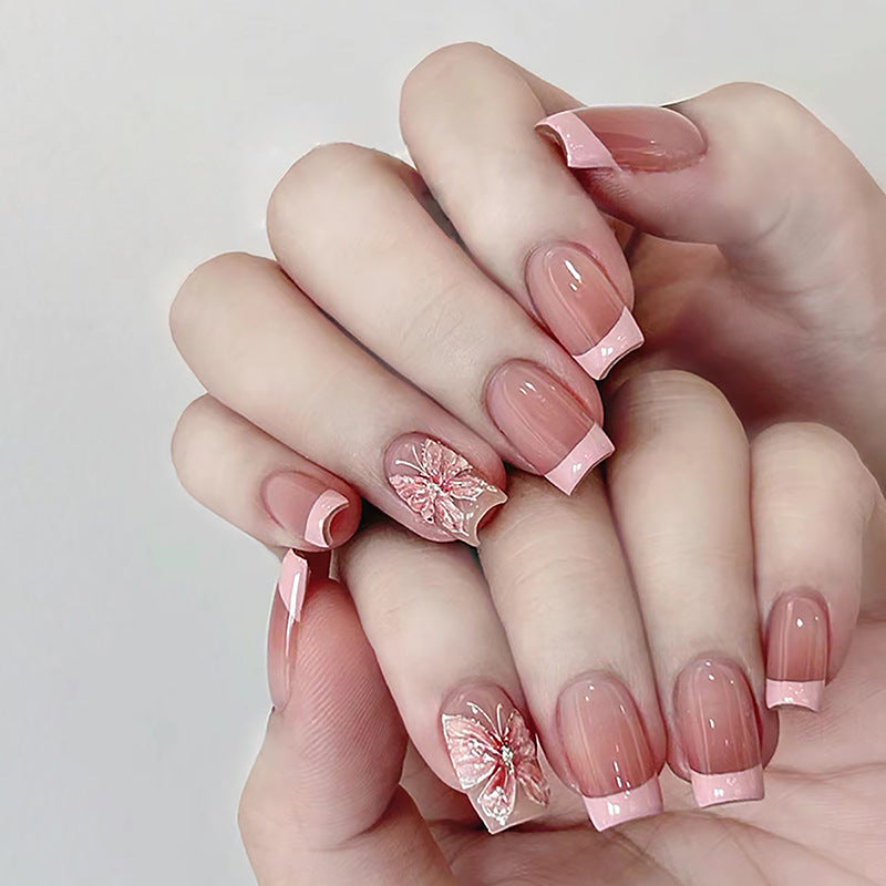 24pcs/Set Press On Nails R855