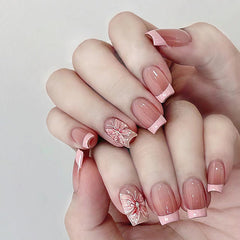 24pcs/Set Press On Nails R855