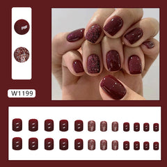 30pcs-15 Sizes Press On Nails W1199