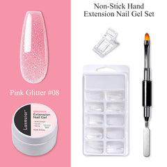 Nail art extension gel not stick to hands poly gel LM171-08