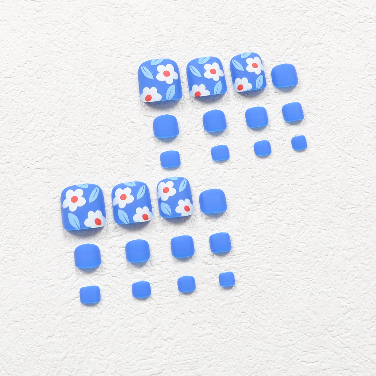 Press On Toe nails Set 16pcs/set JJ41
