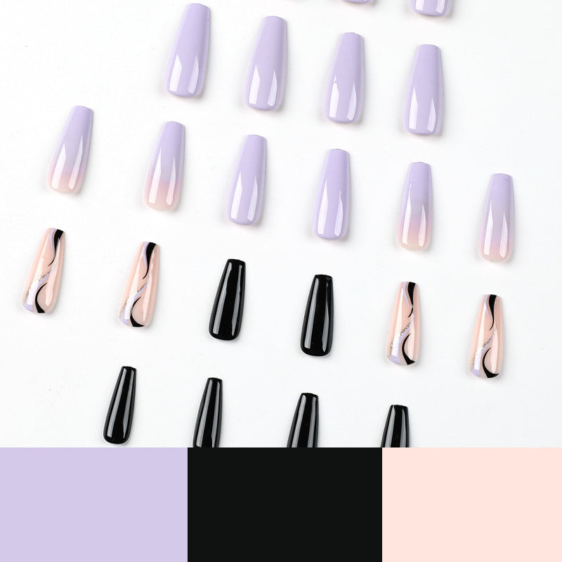 24pcs/Set Press On Nails JP2012
