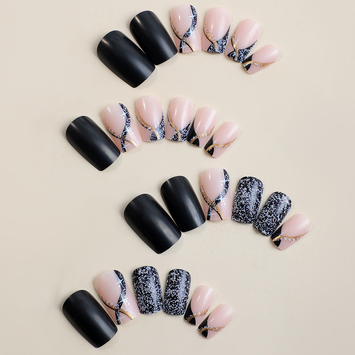24pcs/Set Press On Nails CU24004