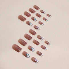 30pcs-15 Sizes Press On Nails W1468