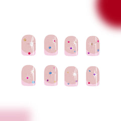 24pcs/Set Press On Nails C619