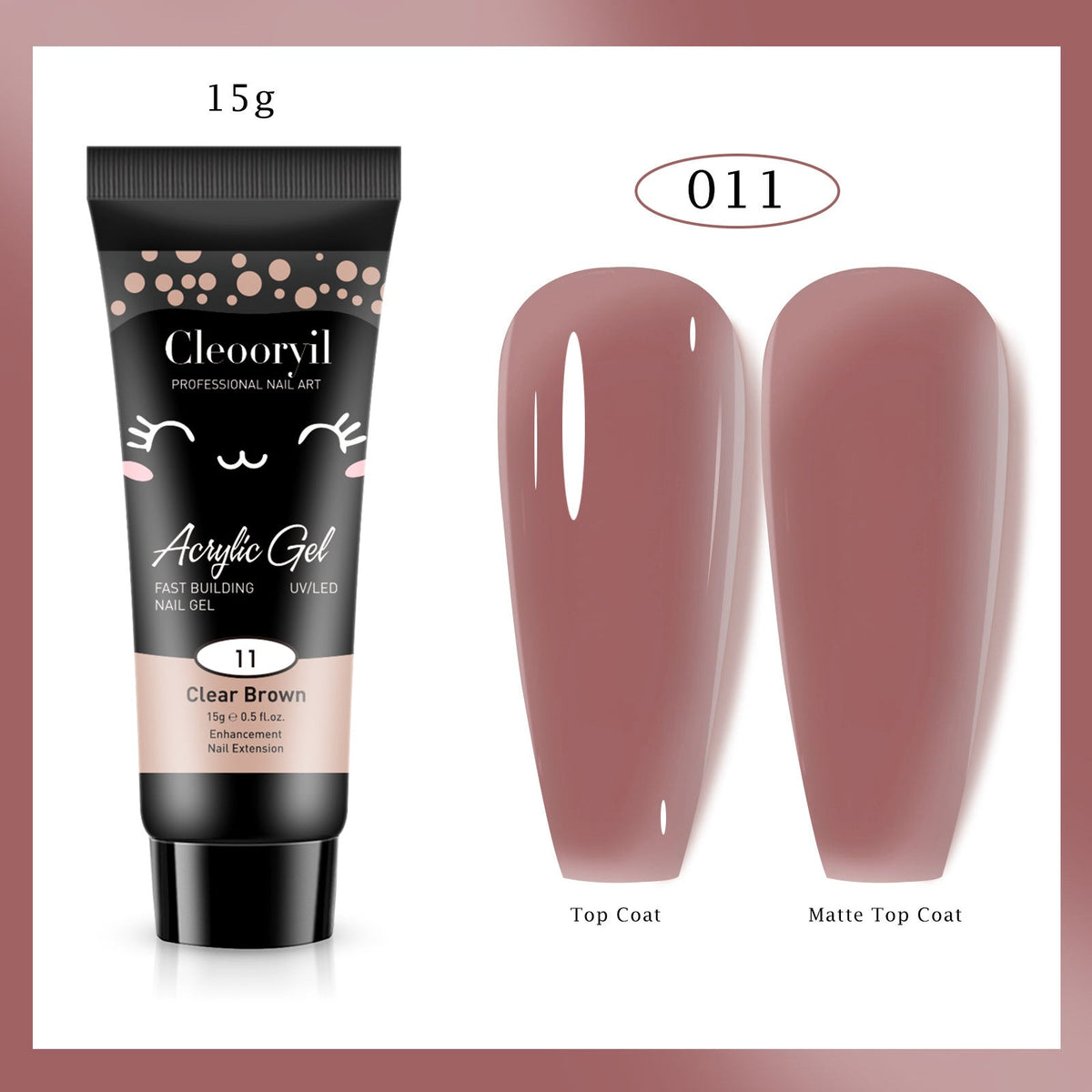 Nail extension gel pure color 15Ml-11
