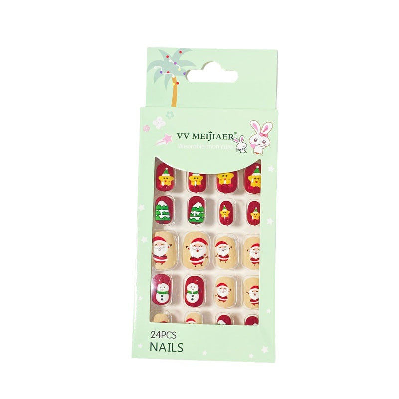 Mini Press On Nails For Kids 24 Pcs