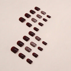 30pcs-15 Sizes Press On Nails W1199