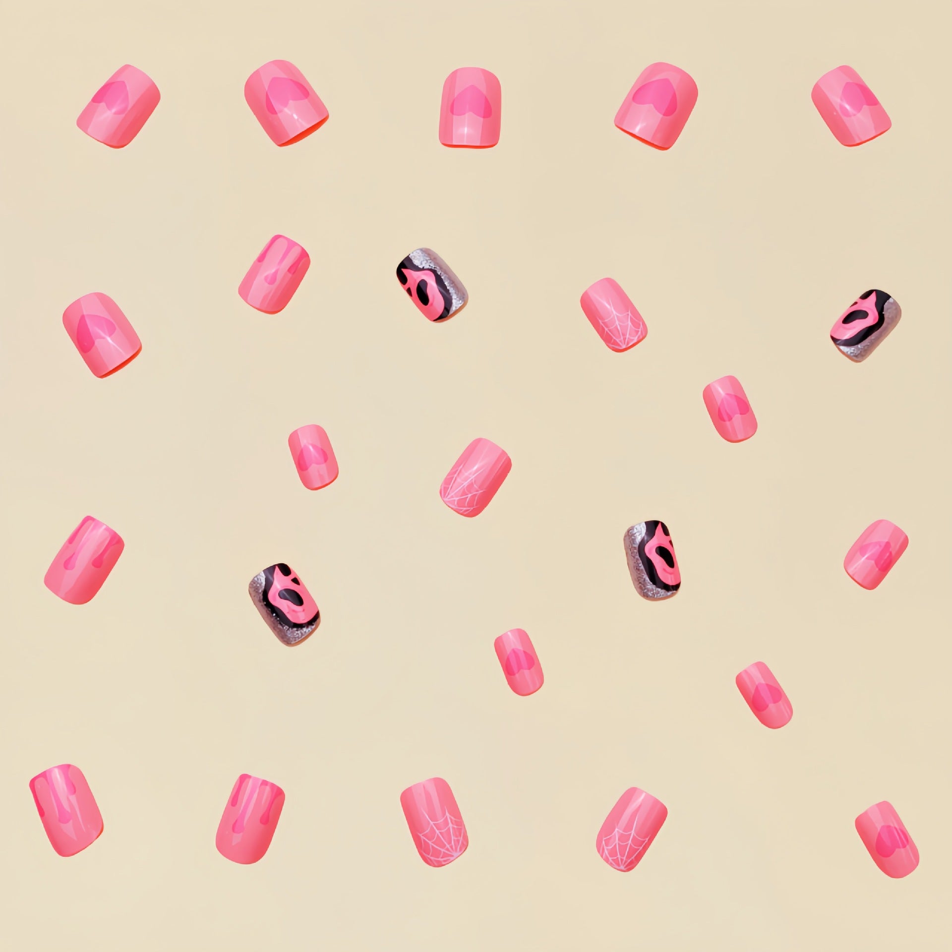 24pcs/Set Press On Nails Y126