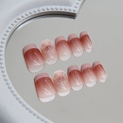 24pcs/Set Press On Nails R855
