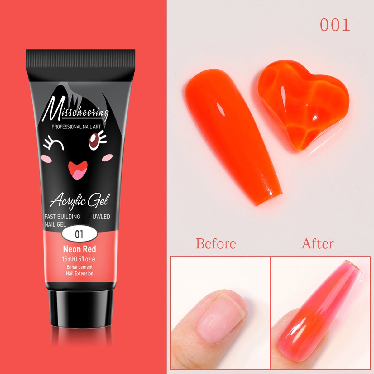 Nail Extension Gel fluorescent color  fluorescent--a